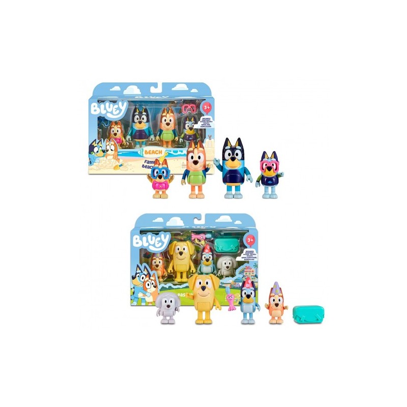 PACK 4 FIGURES BLUEY ASST